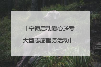 宁德启动爱心送考大型志愿服务活动