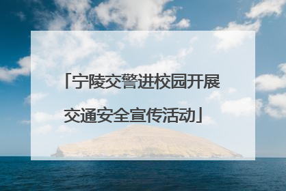 宁陵交警进校园开展交通安全宣传活动