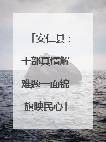 安仁县：干部真情解难题一面锦旗映民心