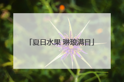 夏日水果 琳琅满目