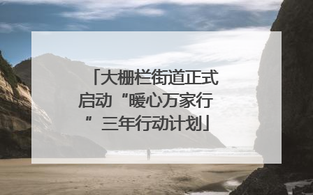大栅栏街道正式启动“暖心万家行”三年行动计划