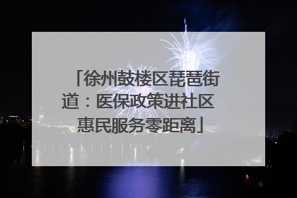 徐州鼓楼区琵琶街道：医保政策进社区 惠民服务零距离