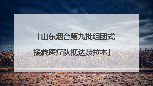 山东烟台第九批组团式援藏医疗队抵达聂拉木