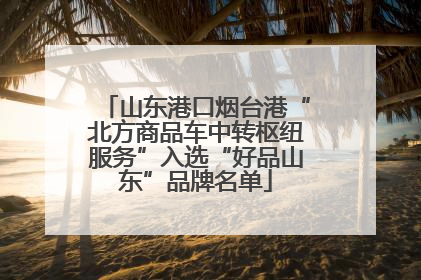 山东港口烟台港“北方商品车中转枢纽服务”入选“好品山东”品牌名单