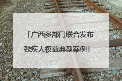 广西多部门联合发布残疾人权益典型案例