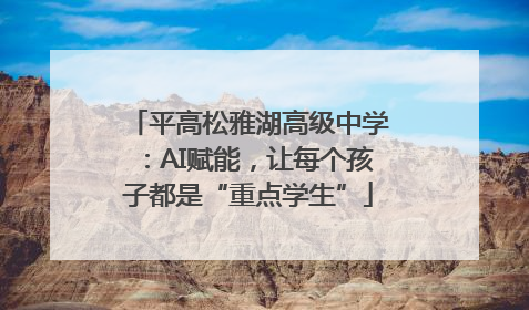 平高松雅湖高级中学：AI赋能，让每个孩子都是“重点学生”