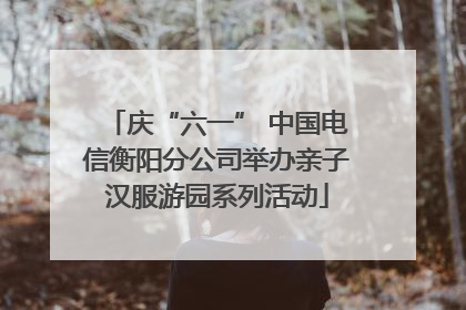 庆“六一” 中国电信衡阳分公司举办亲子汉服游园系列活动