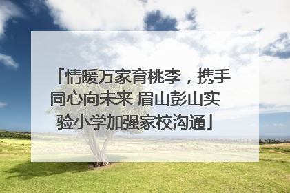 情暖万家育桃李，携手同心向未来 眉山彭山实验小学加强家校沟通
