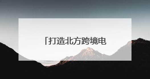 打造北方跨境电商产业生态中心