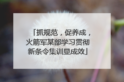 抓规范，促养成，火箭军某部学习贯彻新条令集训显成效