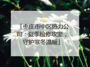 枣庄市中区热力公司：夏季检修攻坚，守护寒冬温暖
