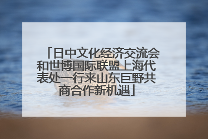 日中文化经济交流会和世博国际联盟上海代表处一行来山东巨野共商合作新机遇