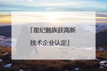 星纪魅族获高新技术企业认定