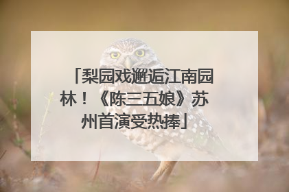 梨园戏邂逅江南园林！《陈三五娘》苏州首演受热捧