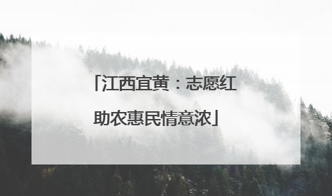 江西宜黄：志愿红助农惠民情意浓