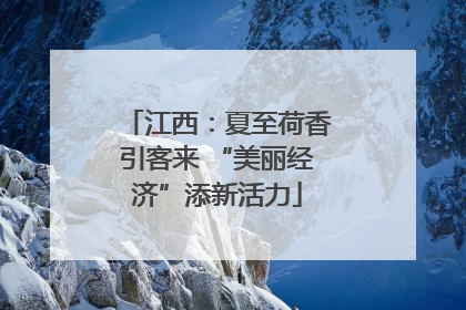 江西：夏至荷香引客来 “美丽经济”添新活力
