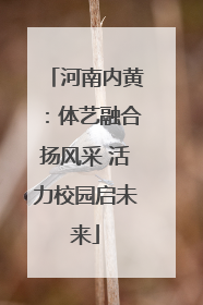 河南内黄：体艺融合扬风采 活力校园启未来