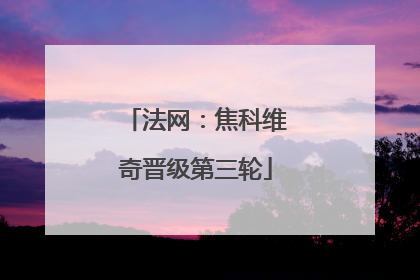 法网：焦科维奇晋级第三轮
