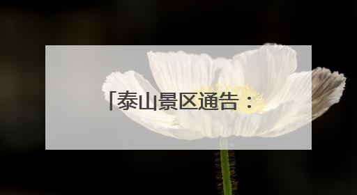 泰山景区通告：年卡暂停销售