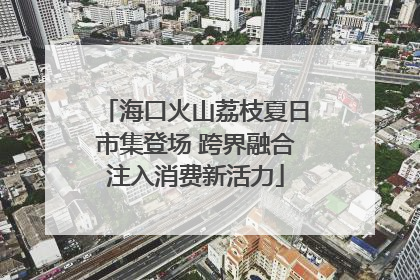 海口火山荔枝夏日市集登场 跨界融合注入消费新活力