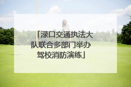 渌口交通执法大队联合多部门举办驾校消防演练