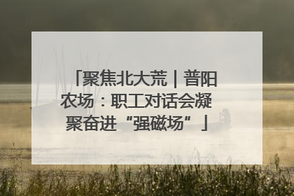 聚焦北大荒｜普阳农场：职工对话会凝聚奋进“强磁场”