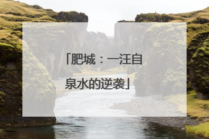 肥城：一汪自泉水的逆袭