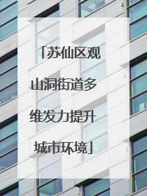 苏仙区观山洞街道多维发力提升城市环境