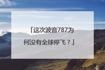 这次波音787为何没有全球停飞？