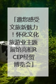 邀您感受文旅新魅力！怀化文化旅游业主题展馆亮相RCEP经贸博览会