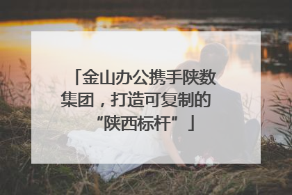 金山办公携手陕数集团，打造可复制的“陕西标杆”