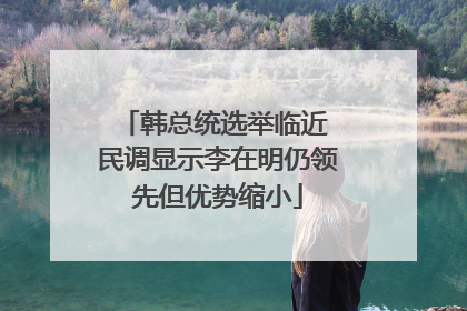 韩总统选举临近 民调显示李在明仍领先但优势缩小