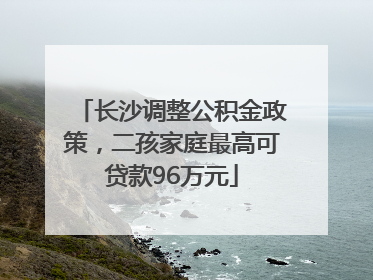 长沙调整公积金政策，二孩家庭最高可贷款96万元