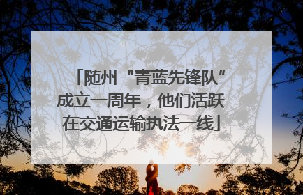 随州“青蓝先锋队”成立一周年，他们活跃在交通运输执法一线