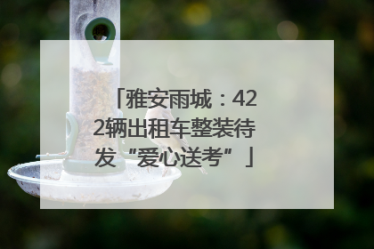 雅安雨城：422辆出租车整装待发“爱心送考”
