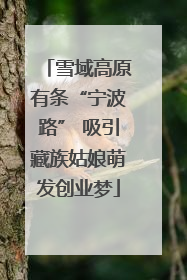 雪域高原有条“宁波路” 吸引藏族姑娘萌发创业梦