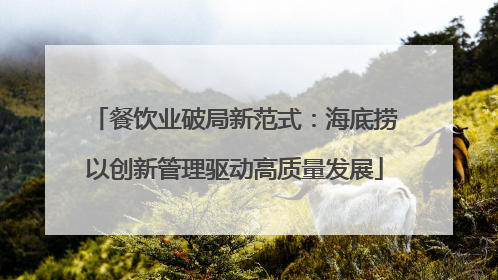 餐饮业破局新范式：海底捞以创新管理驱动高质量发展