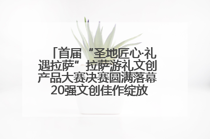 首届“圣地匠心·礼遇拉萨”拉萨游礼文创产品大赛决赛圆满落幕 20强文创佳作绽放雪域文化魅力