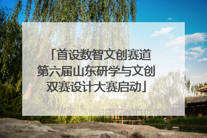 首设数智文创赛道 第六届山东研学与文创双赛设计大赛启动