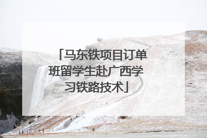 马东铁项目订单班留学生赴广西学习铁路技术