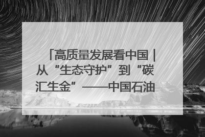 高质量发展看中国｜从“生态守护”到“碳汇生金”——中国石油大庆油田绿色蝶变