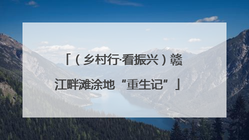（乡村行·看振兴）赣江畔滩涂地“重生记”