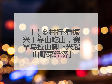 （乡村行·看振兴）靠山吃山，赛罕乌拉山脚下兴起山野菜经济