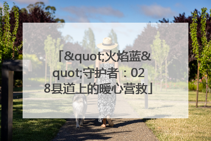 "火焰蓝"守护者：028县道上的暖心营救