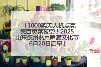 1000架无人机点亮德百奥莱夜空！2025山东德州燕京啤酒文化节6月20日启幕