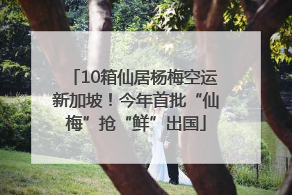 10箱仙居杨梅空运新加坡！今年首批“仙梅”抢“鲜”出国