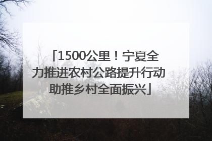 1500公里！宁夏全力推进农村公路提升行动 助推乡村全面振兴