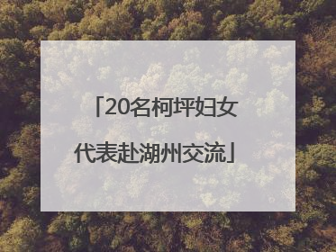 20名柯坪妇女代表赴湖州交流