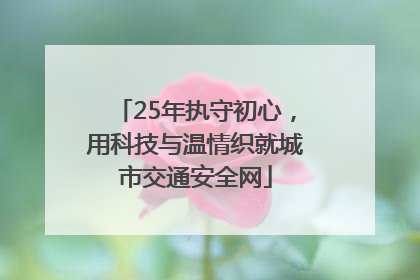 25年执守初心，用科技与温情织就城市交通安全网