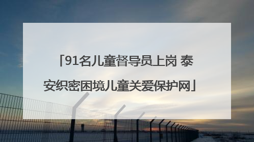 91名儿童督导员上岗 泰安织密困境儿童关爱保护网